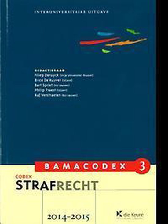 BAMACODEX 3 - STRAFRECHT (2014-2015)