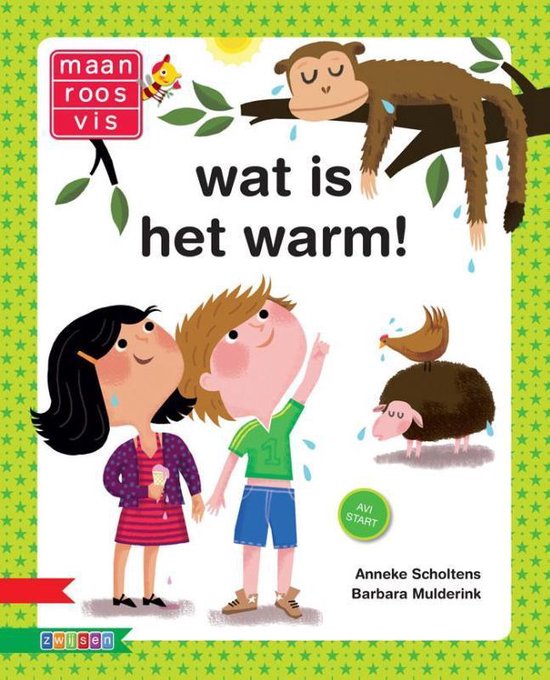 Maan roos vis  -   Wat is het warm!