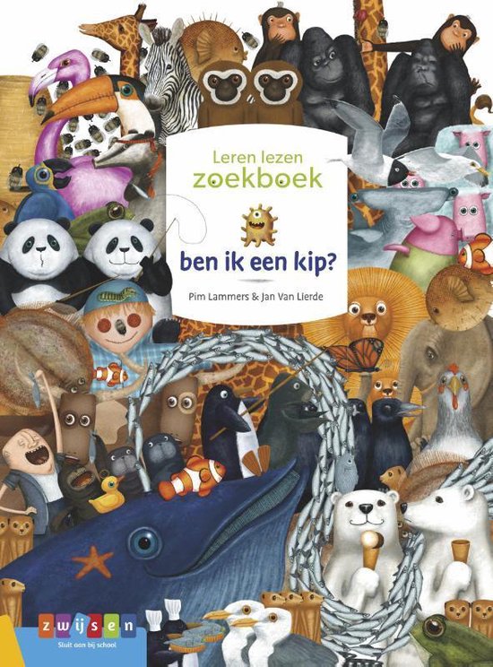 Leren lezen zoekboek  -   ben ik een kip?