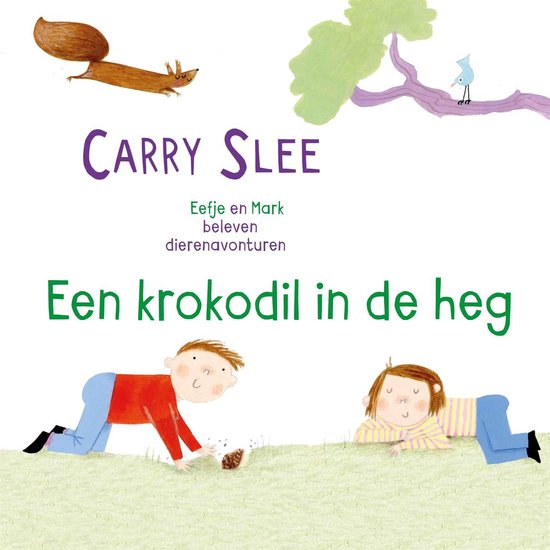 Een krokodil in de heg