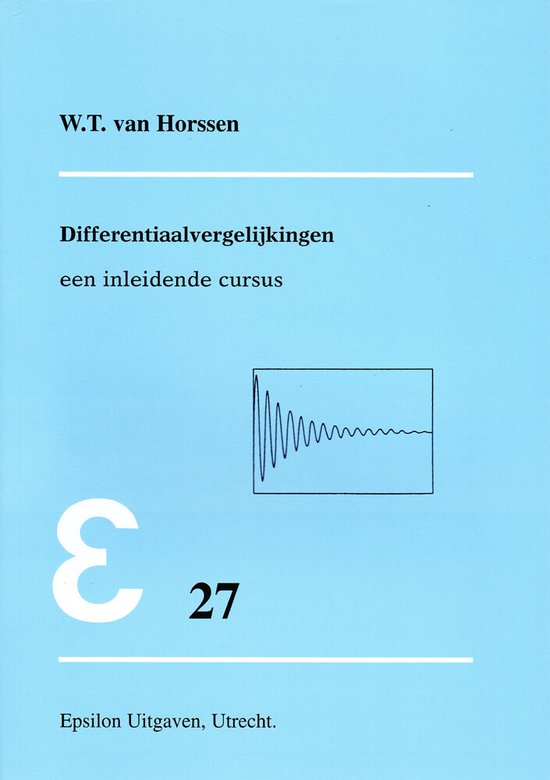 Epsilon uitgaven 27 - Differentiaalvergelijkingen