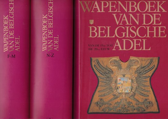 Wapenboek belgische adel 15e-20e e. a-e