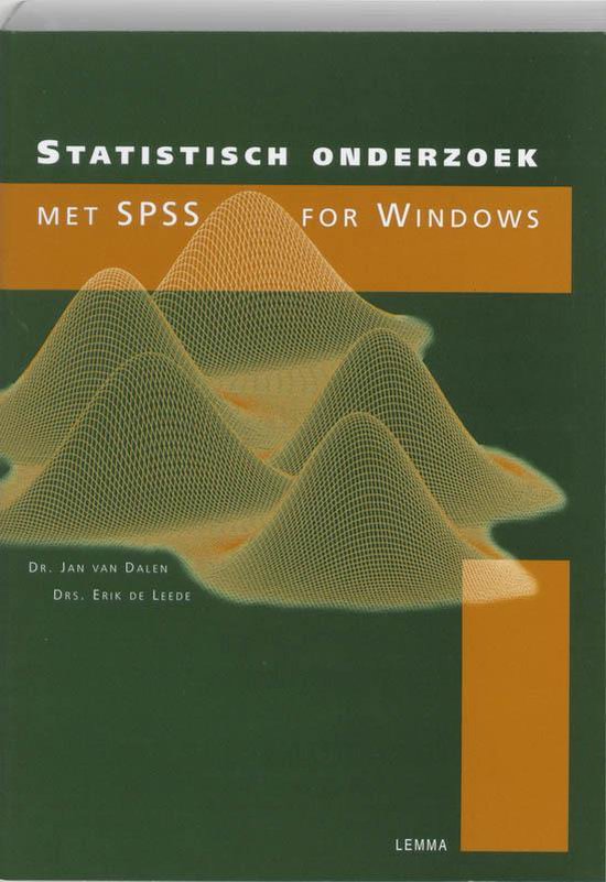 Statistisch onderzoek met SPSS for Windows