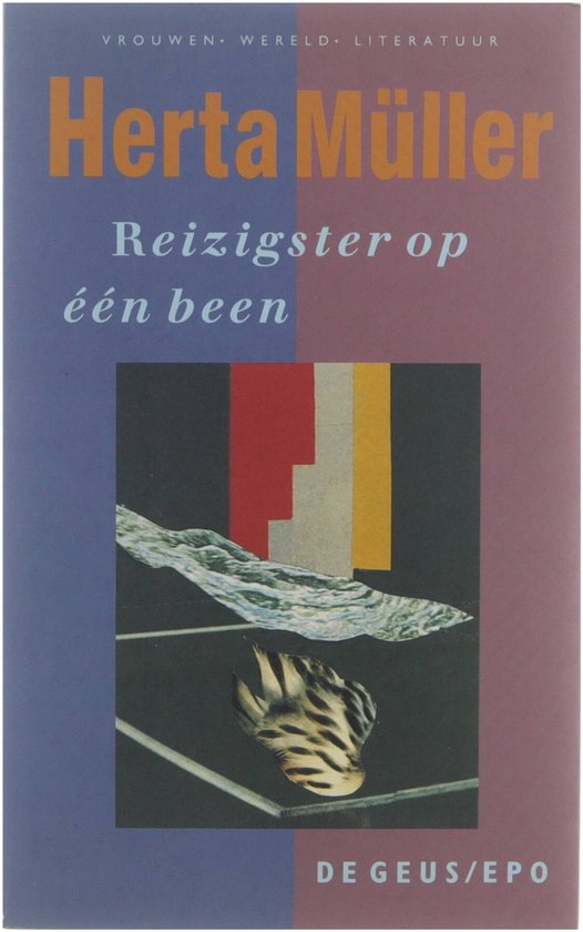 Reizigster op een been