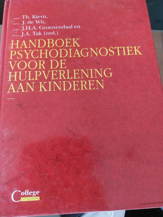 Handboek psychodiagnostiek voor de hulpverlening aan kinderen