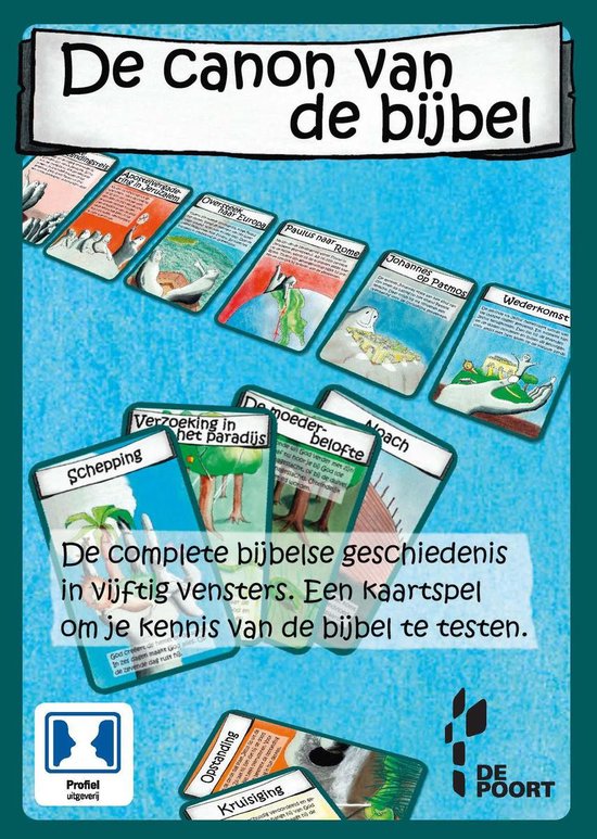 Canon van de bijbel kaartspel