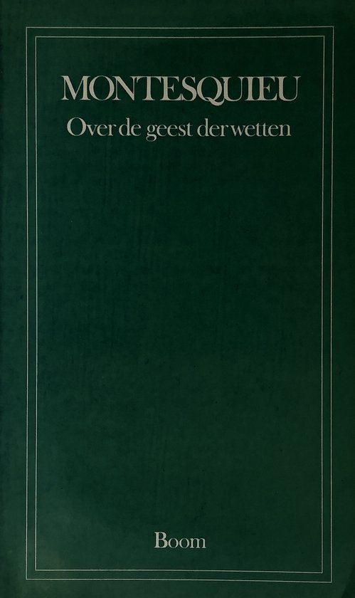 Over de geest der wetten