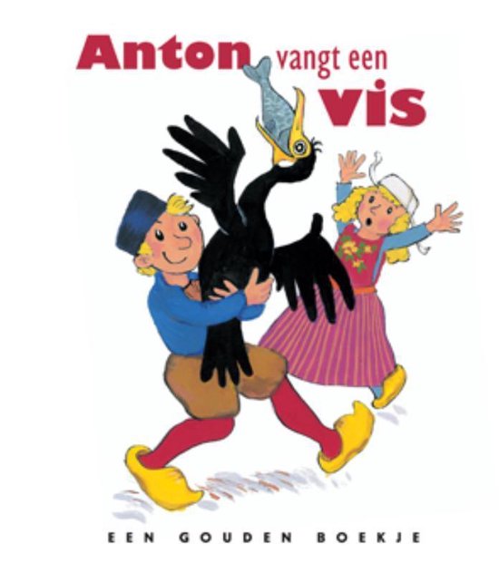 Anton vangt een vis