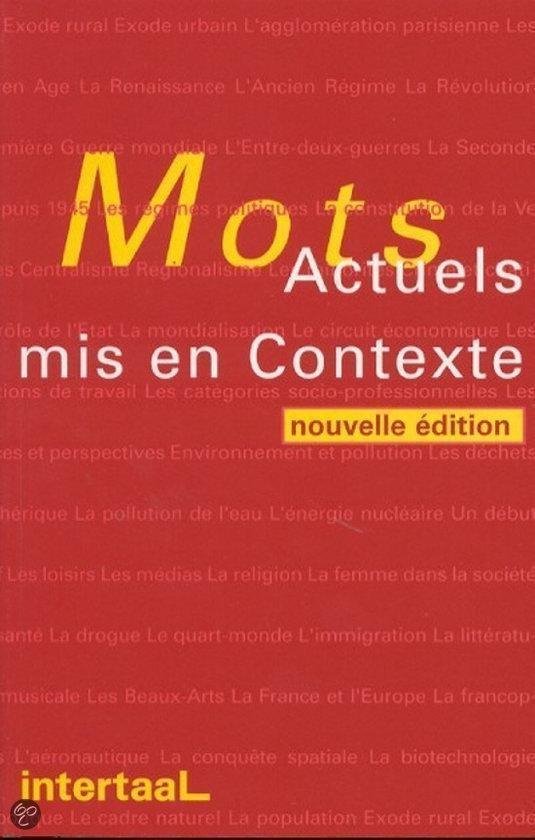 Mots Actuels mis en Contexte - nouvelle édition