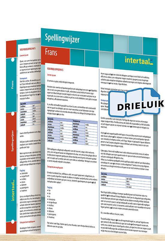 Spellingwijzer Frans uitklapkaart