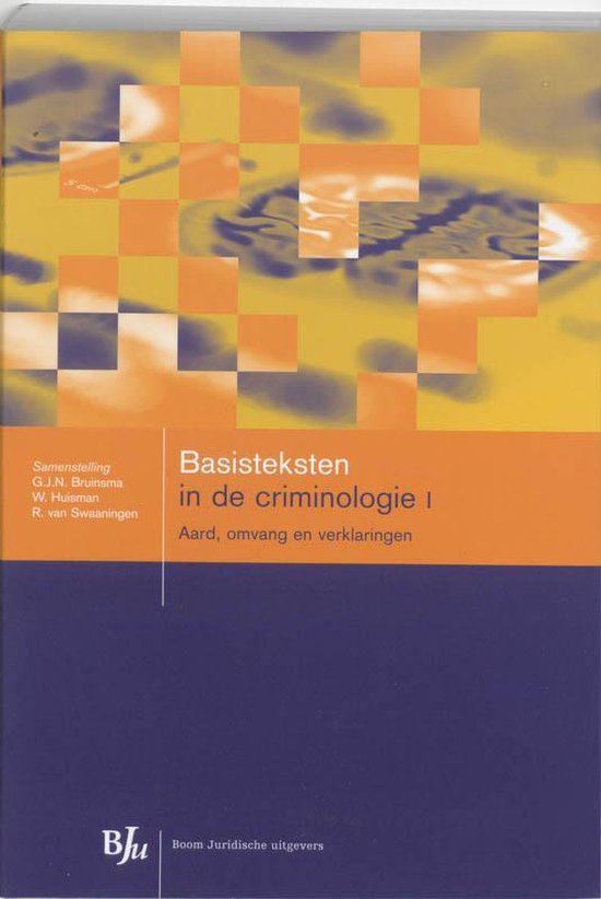 1 basisteksten in de criminologie