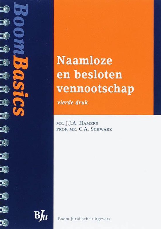 Boom basics naamloze en besloten vennootschap