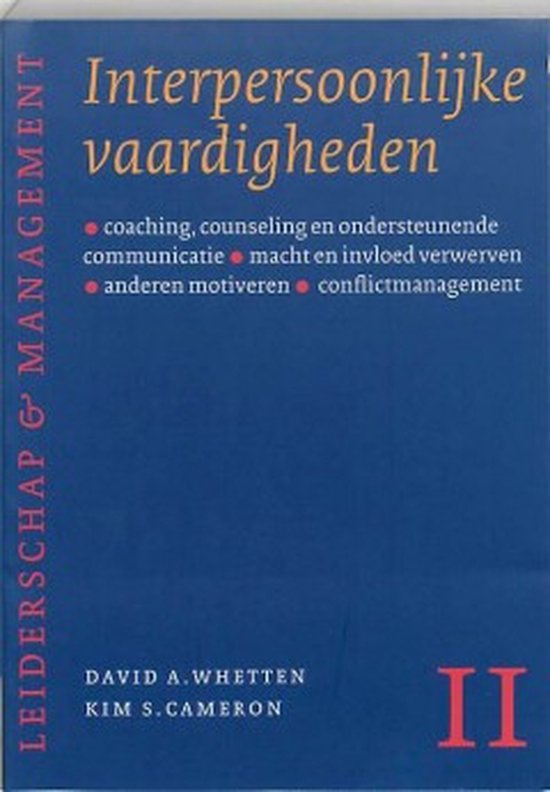 Leiderschap & Management II - Interpersoonlijke vaardigheden