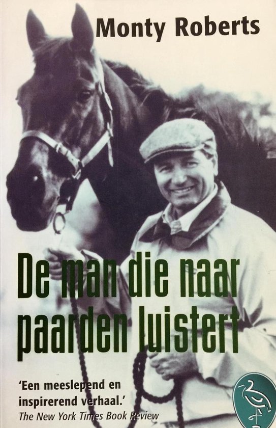 Man die naar paarden luistert (ooievaar)