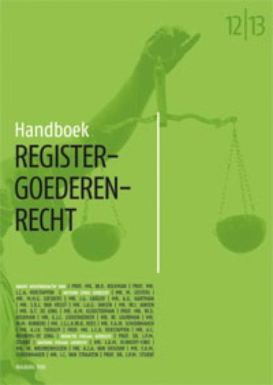 Handboek Registergoederenrecht 2012/2013