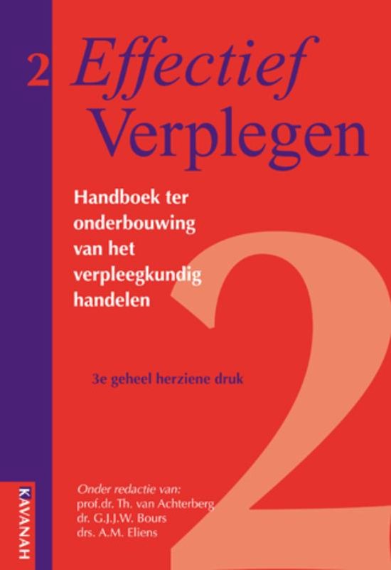 Effectief Verplegen  -  Effectief Verplegen Handboek ter onderbouwing van het verpleegkundig handelen