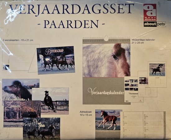 Paarden verjaardagsset