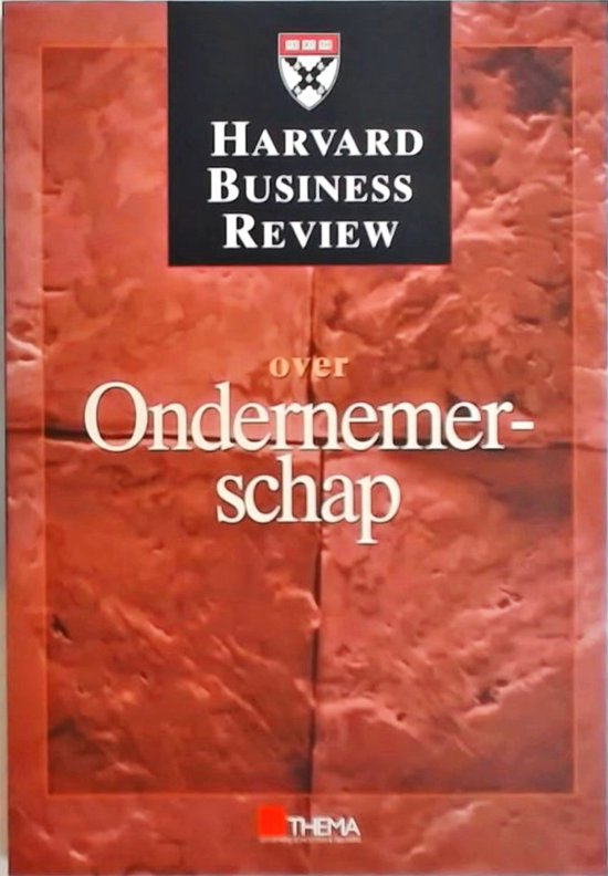 Harvard Business Review Over Ondernemerschap