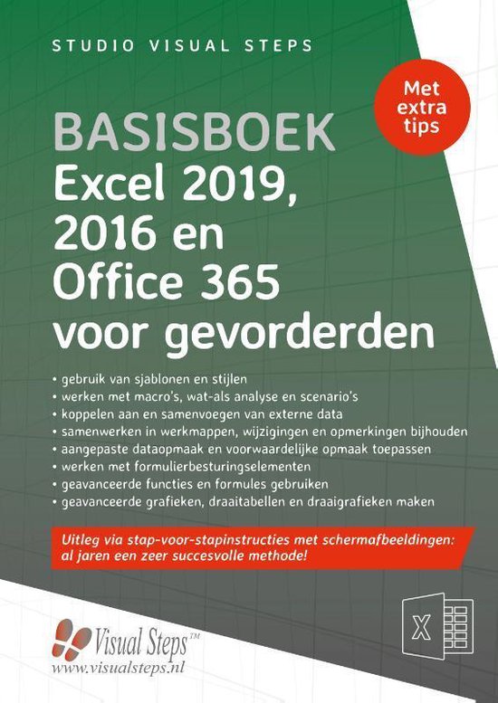 Basisboek Excel 2019, 2016 en Office 365 voor gevorderden