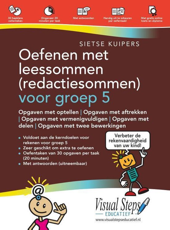 Oefenen met leessommen (redactiesommen) voor groep 5