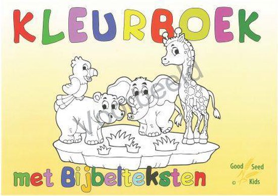 Kleurboek met bijbelteksten A4