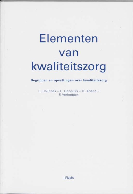 Elementen van kwaliteitszorg