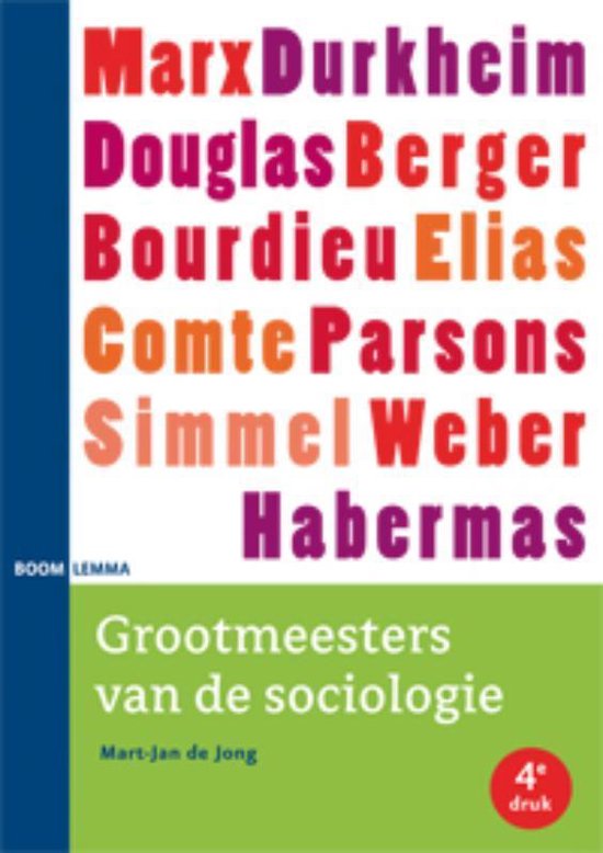 Grootmeesters van de sociologie