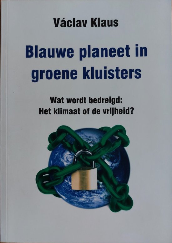 Blauwe planeet in groene kluisters