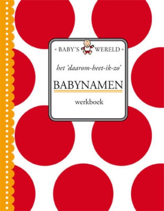 Het daarom-heet-ik-zo babynamen werkboek