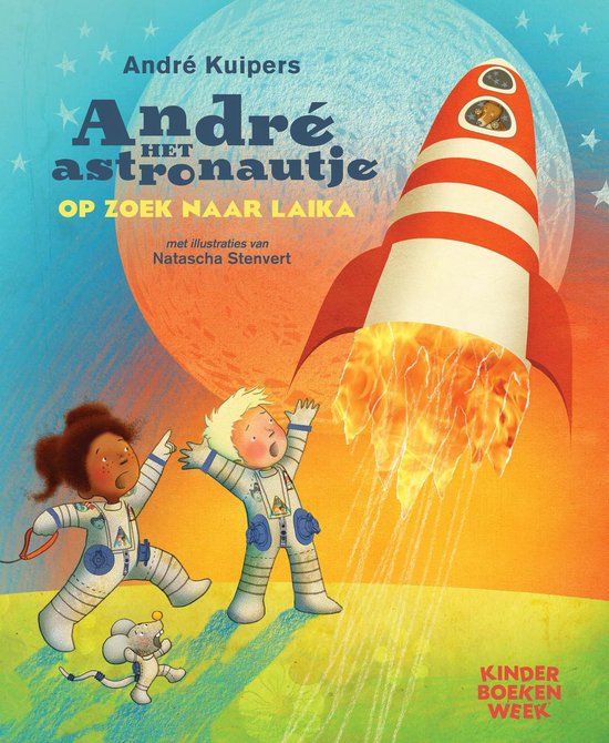 André het astronautje op zoek naar Laika