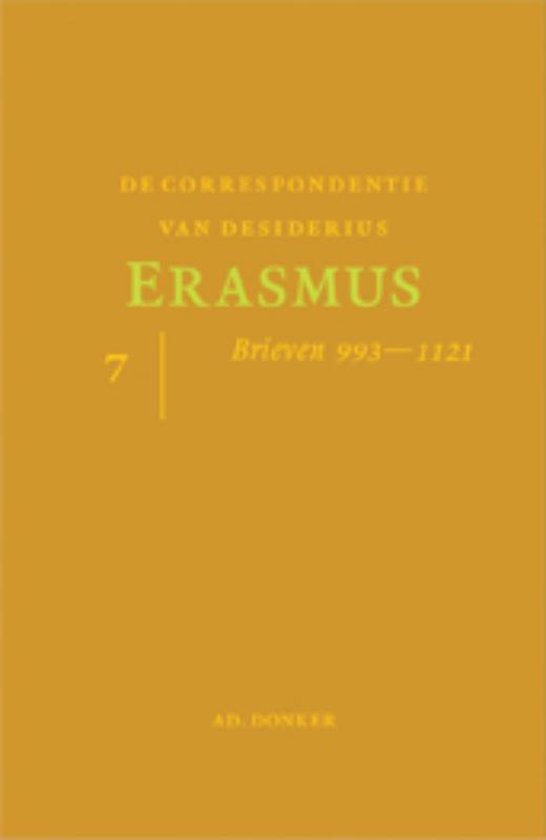 De correspondentie van Desiderius Erasmus 7