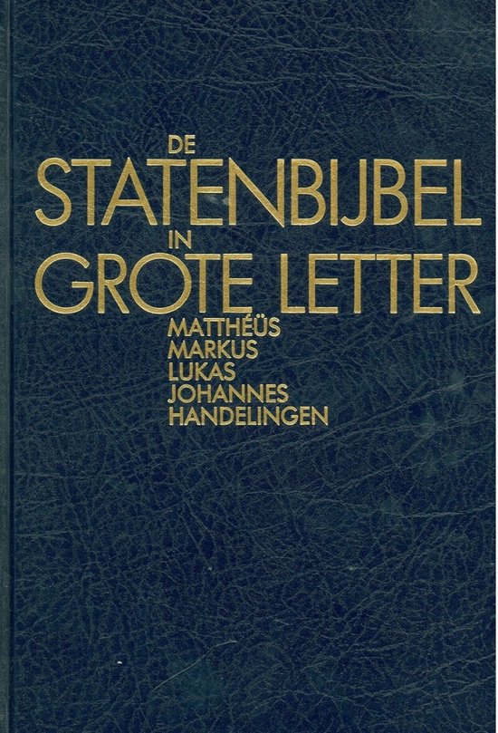 Bijbel Statenbijbel in grote letter 8 Romeinen-Openbaring