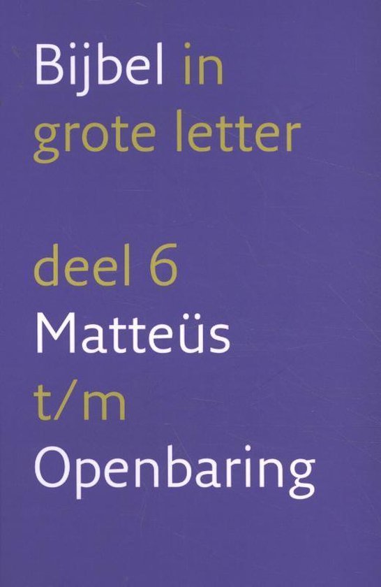 Bijbel In Grote Letter Deel 6