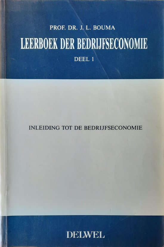 1 Leerboek der bedrijfseconomie