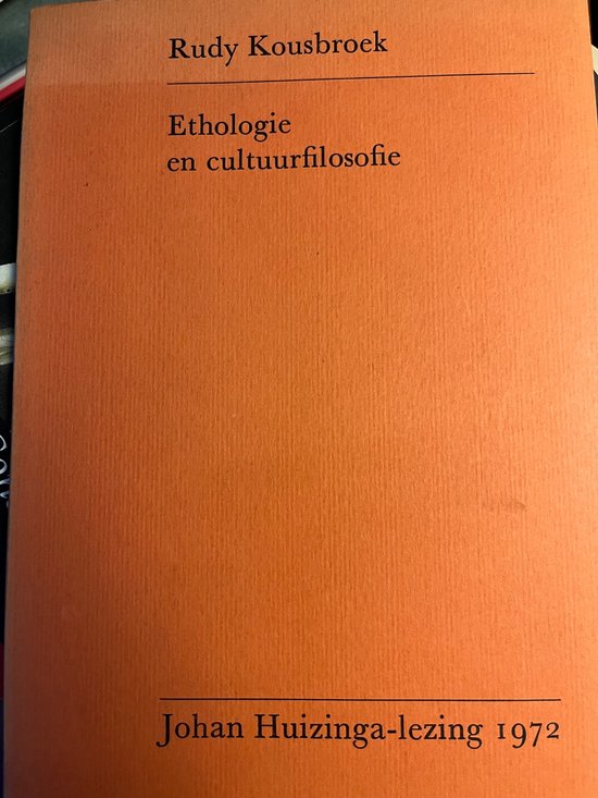 Ethologie en cultuurfilosofie