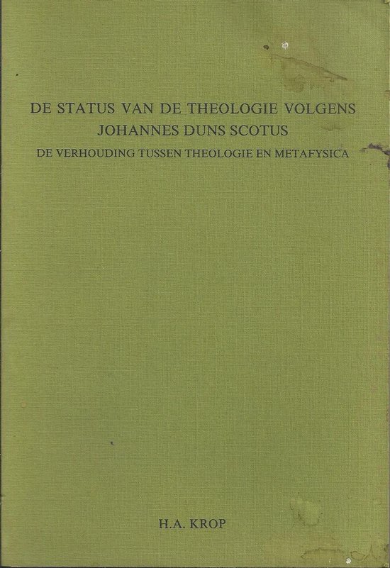 Status theologie volgens joh. duns scotus