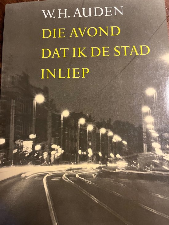 Die avond dat ik de stad inliep