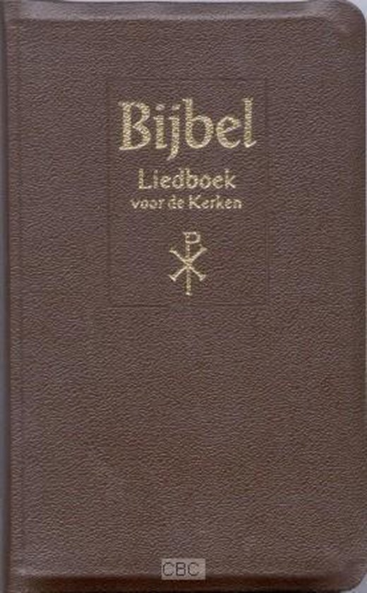 Liedboek bruin leer goudsnee rits Major NBG