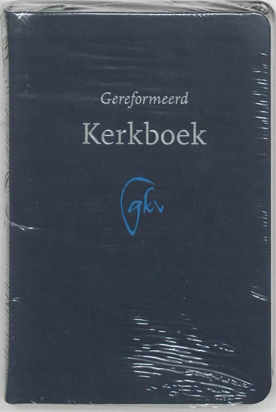 Gereformeerd kerkboek vivella blauw 12x18 luxe