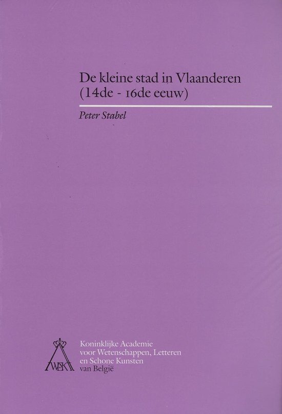 De kleine stad in Vlaanderen