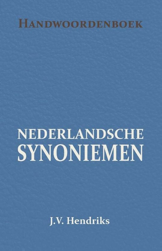 Handwoordenboek van Nederlandsche Synoniemen