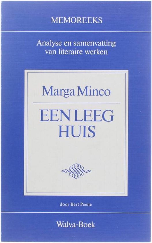 Marga Minco - Een leeg huis - Analyse en samenvatting van literaire werken