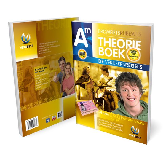 Scooter Theorieboek 2023-2024 - Rijbewijs AM - Brommer - Bromfiets - VekaBest