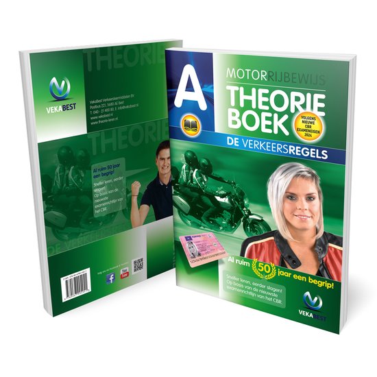 Motor Theorieboek 2024 - Rijbewijs A - CBR Motor Theorie Boek - VekaBest