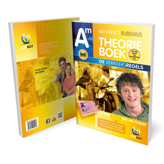 Scooter Theorieboek 2024 - Rijbewijs AM - CBR Bromfiets en Brommer Theorie Boek - VekaBest