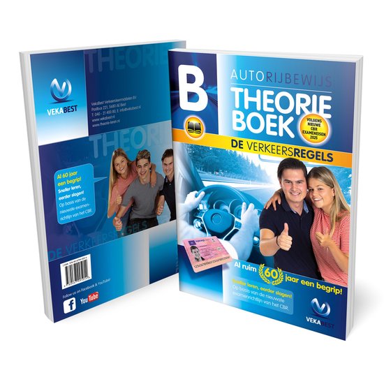 Auto Theorieboek 2025 Rijbewijs B - CBR Auto Theorie Boek - VekaBest