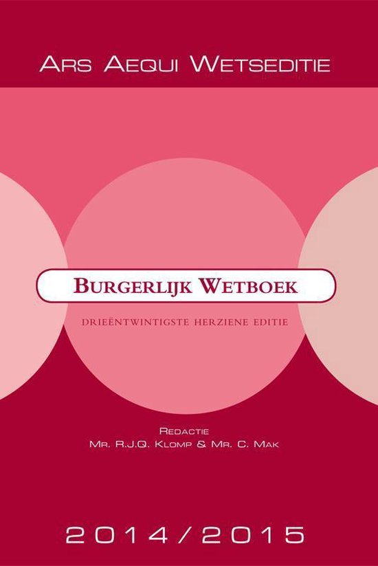 Burgerlijk wetboek 2014/2015