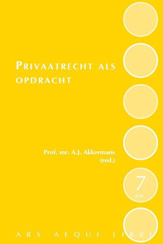 Privaatrecht als opdracht