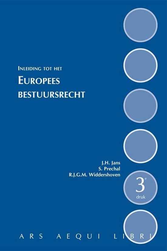 Inleiding tot het Europees bestuursrecht