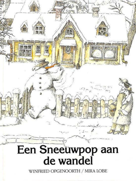 Sneeuwpop aan de wandel